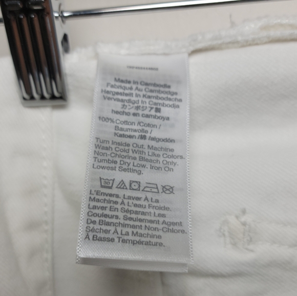 Madewell White Relaxed Denim Shorts Size 29 - Picture 6 of 6